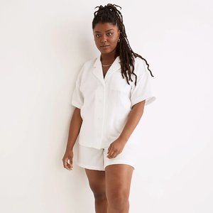 NWT Madewell Lightestspun Oversized Short Pajama Set